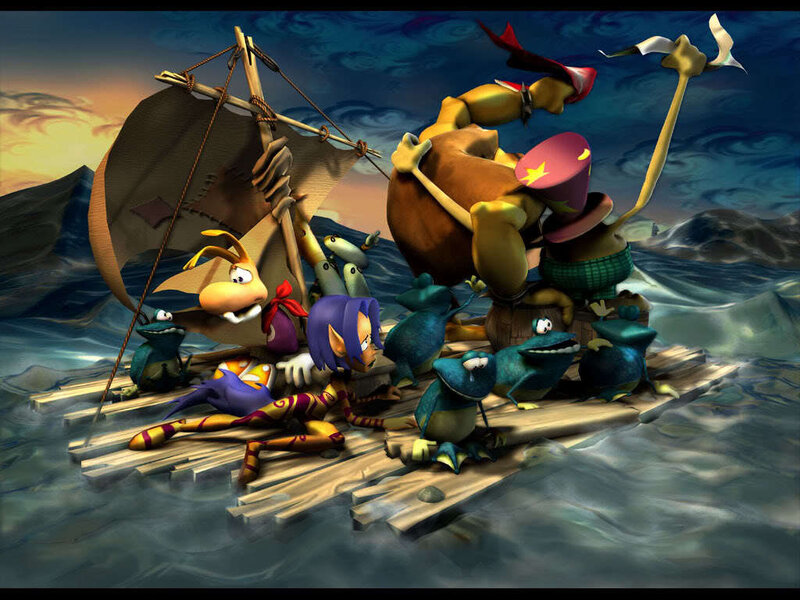 Rabbids on a raft adventure