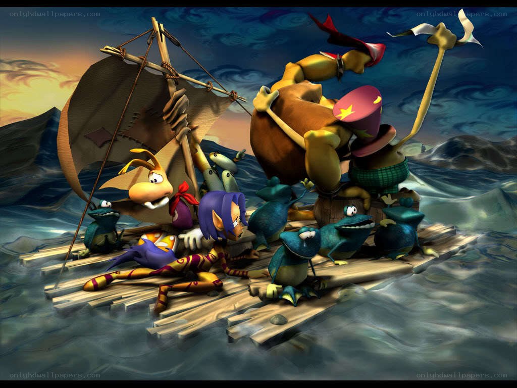Rabbids on a raft adventure
