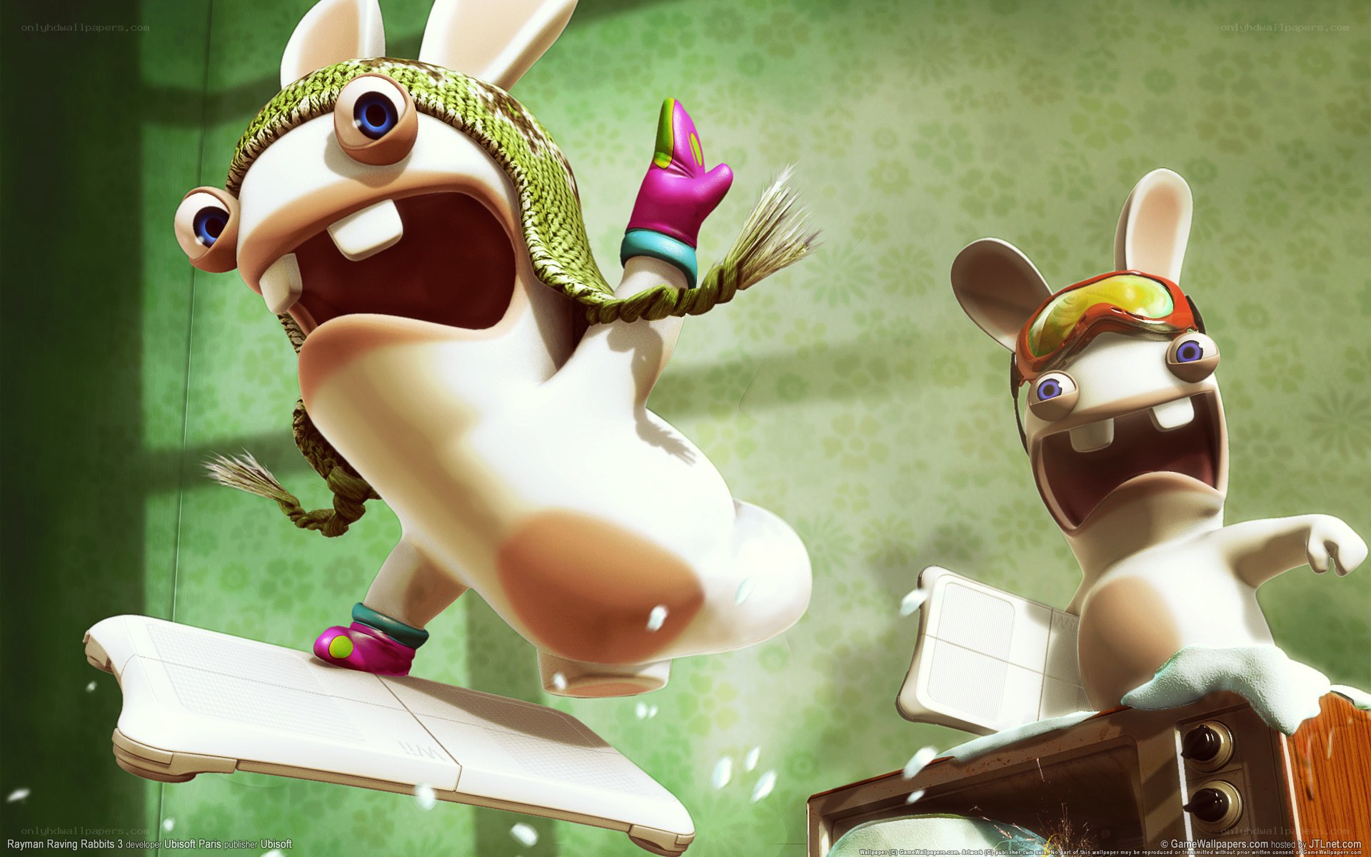 Rabbids on a Wii board