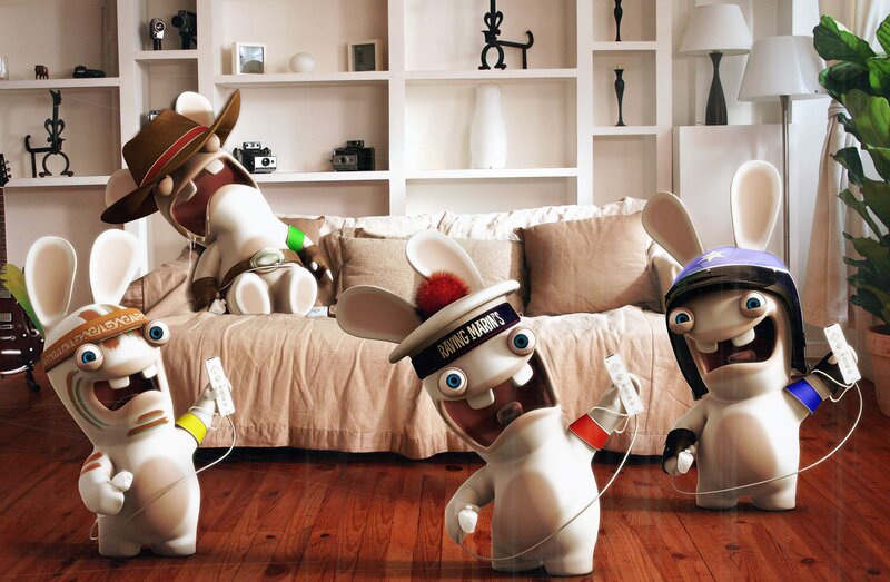 Rabbids Playing Wii