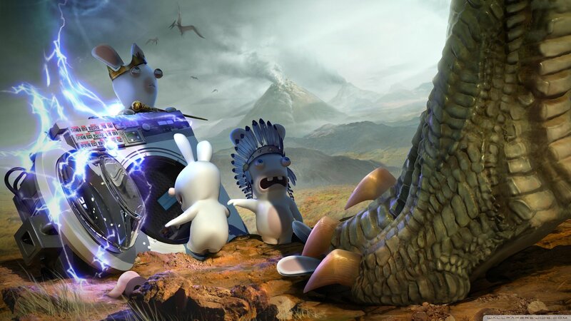 Rabbids with a washing machine