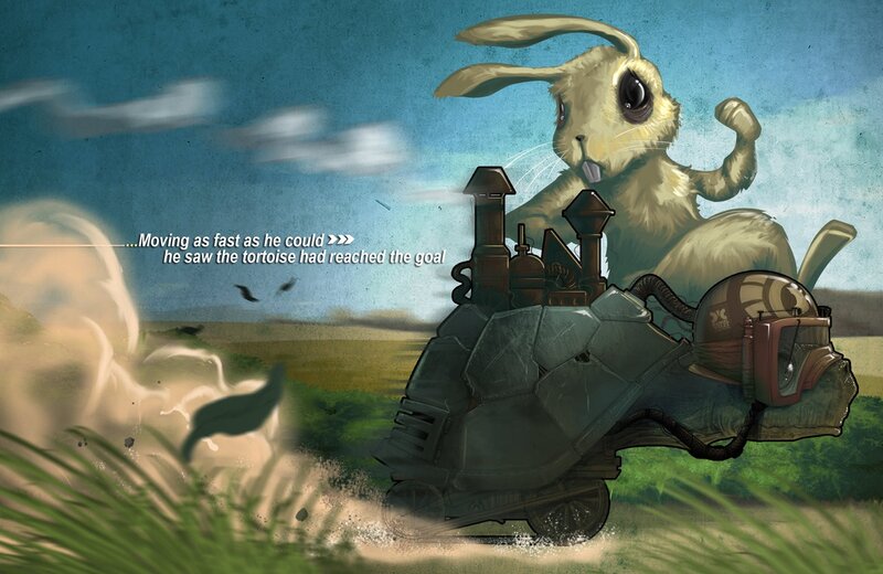 rabbit and tortoise race