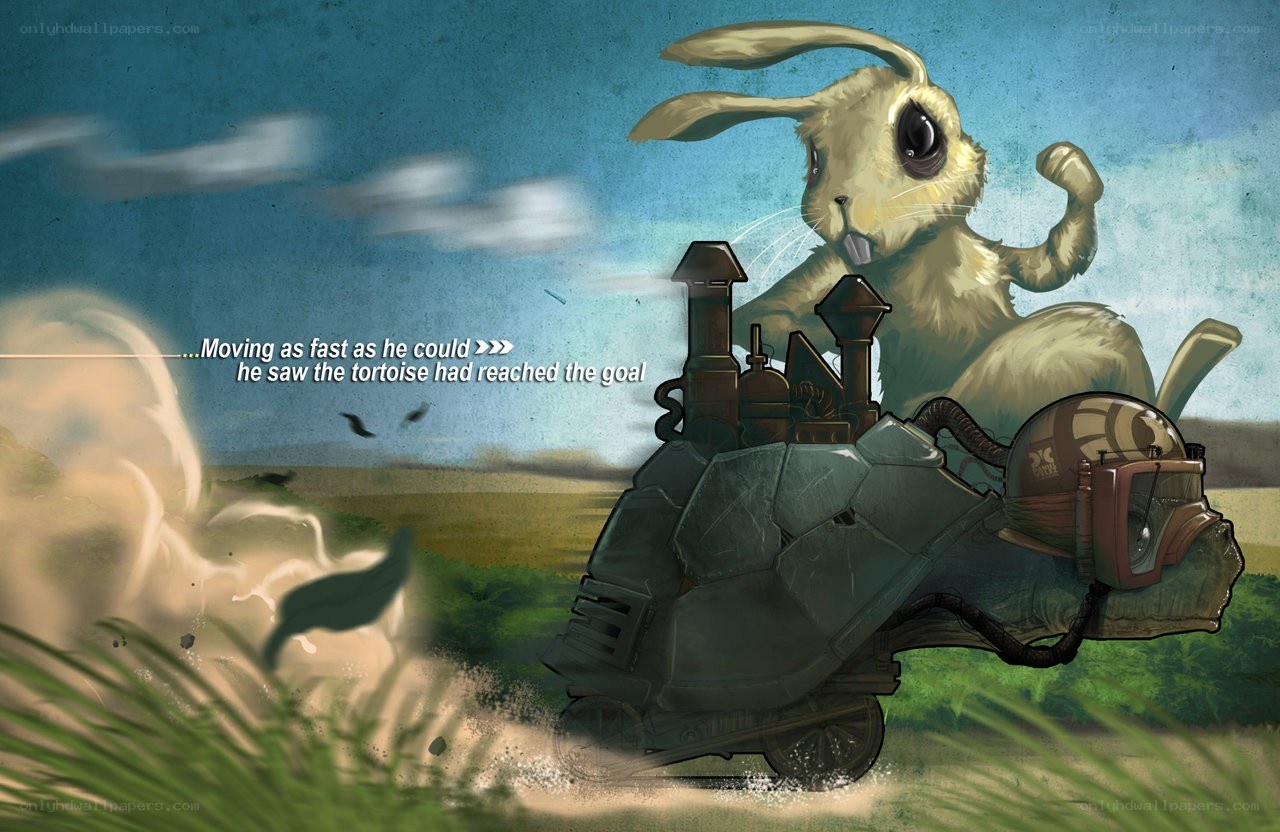 rabbit and tortoise race