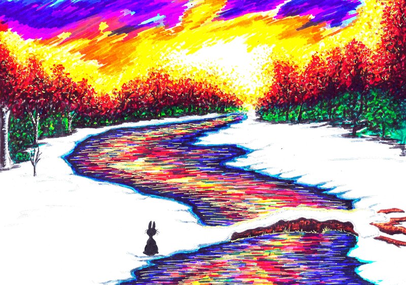 Rabbit by River