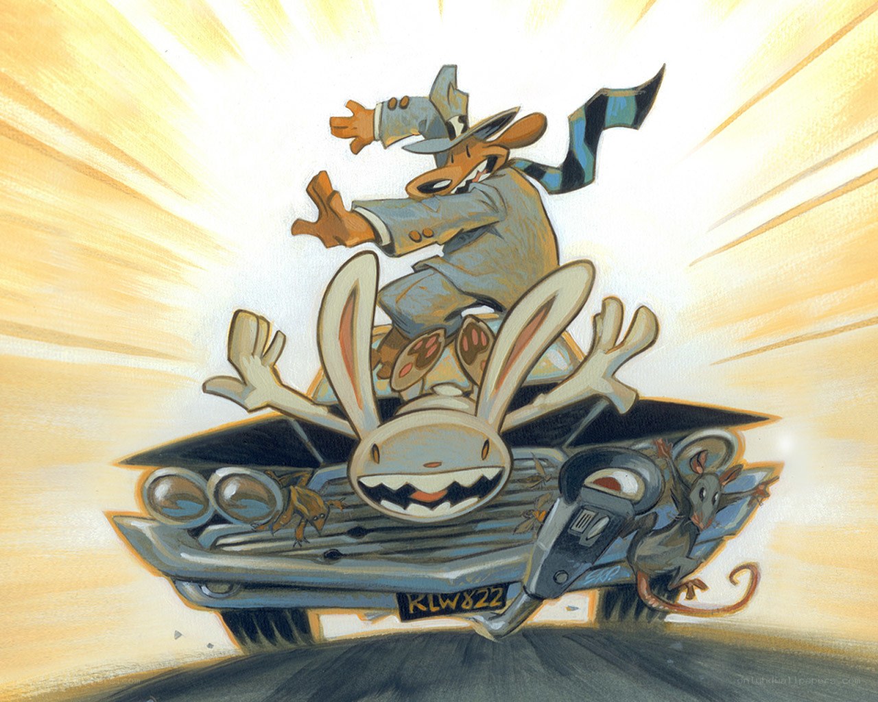 Rabbit car chase