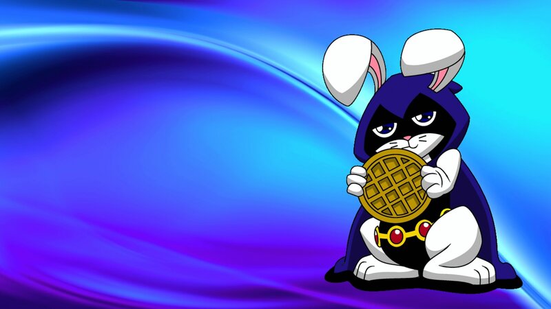 Rabbit Character Holding Waffle
