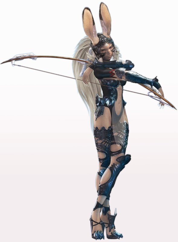 rabbit-eared archer in armor