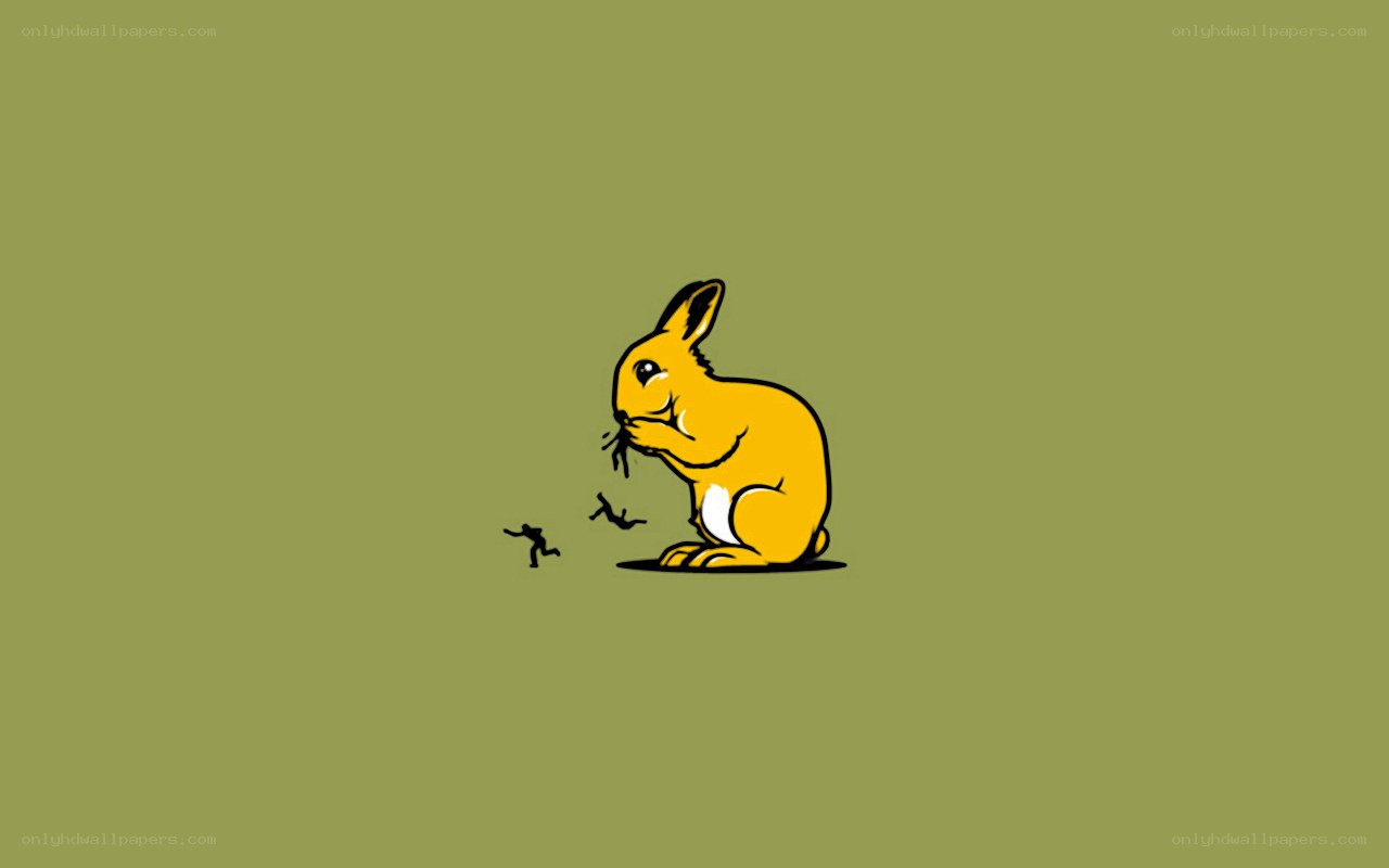 rabbit eating people