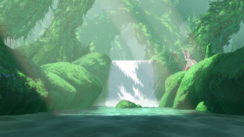 Rabbit Fishing by Waterfall