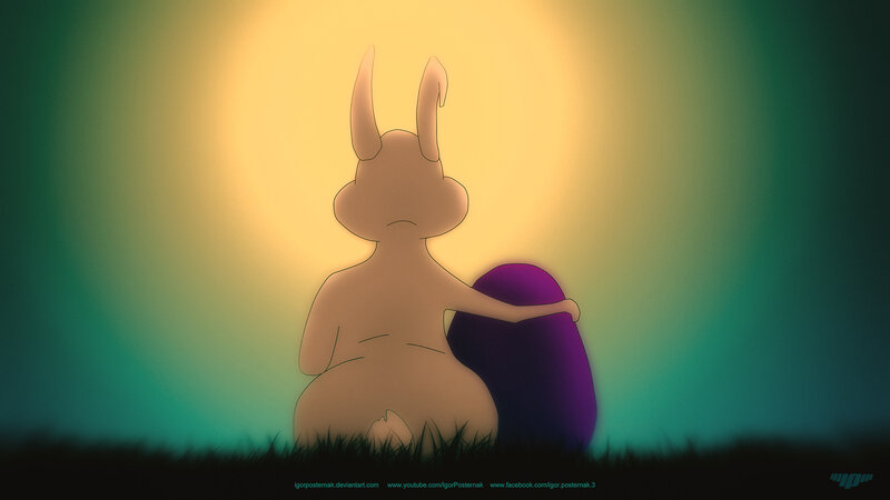 Rabbit Holding Egg