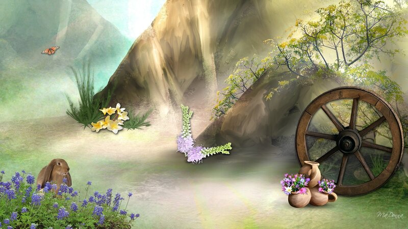 Rabbit in a Garden