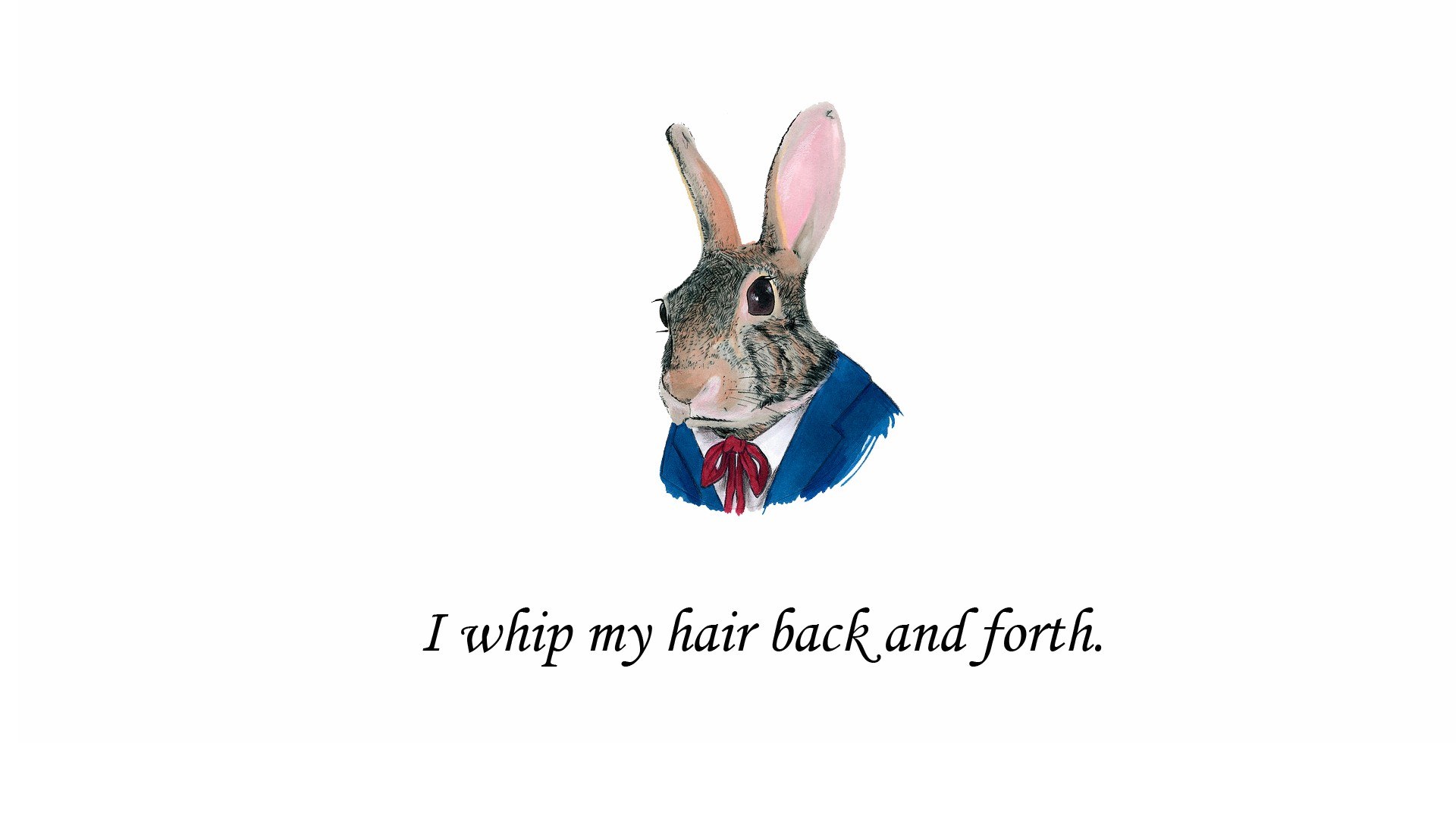 rabbit in a suit