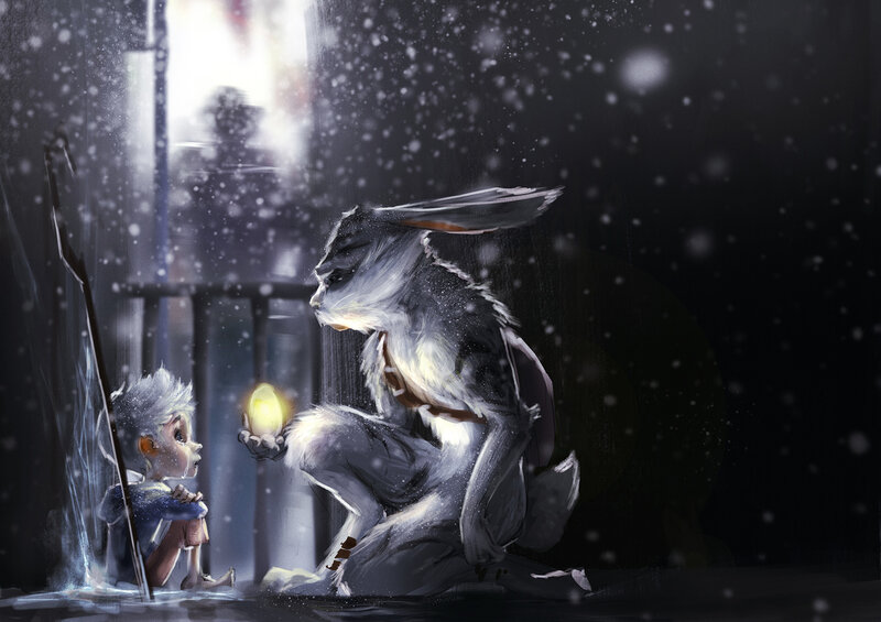 Rabbit-like Creature and Boy
