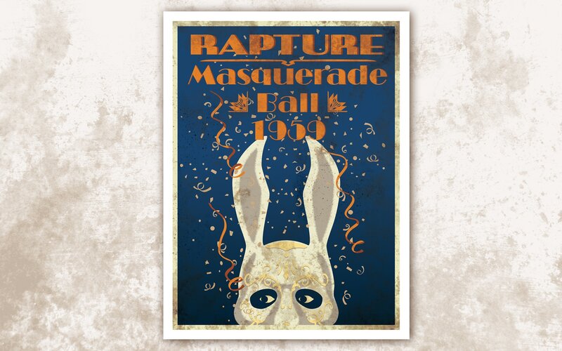 Rabbit Mask Poster