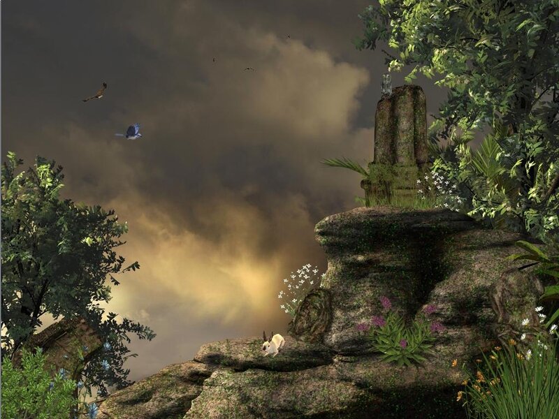 Rabbit on a Cliff