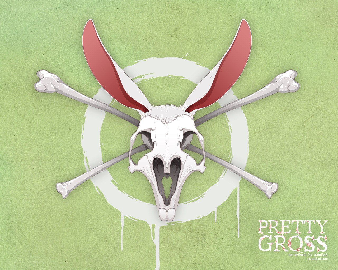 rabbit skull with crossbones
