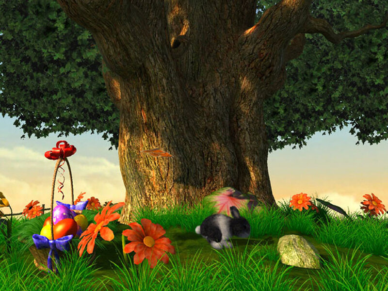 Rabbit under Tree