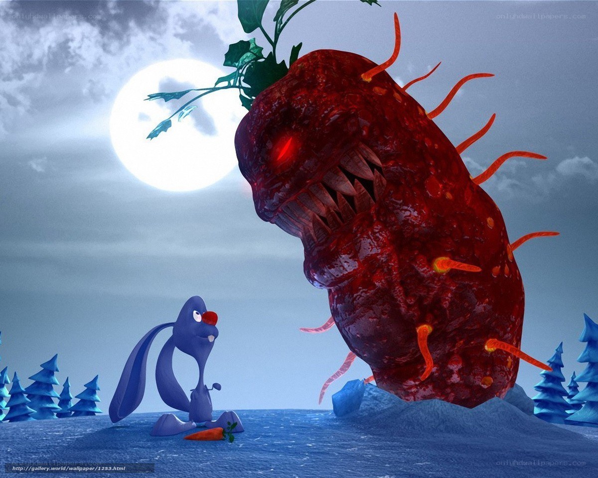 Rabbit vs. Giant Carrot Monster