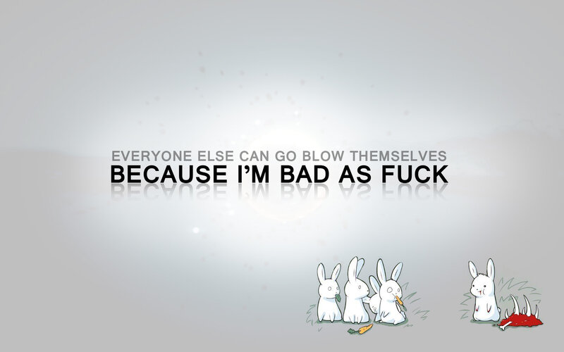 Rabbits with a message