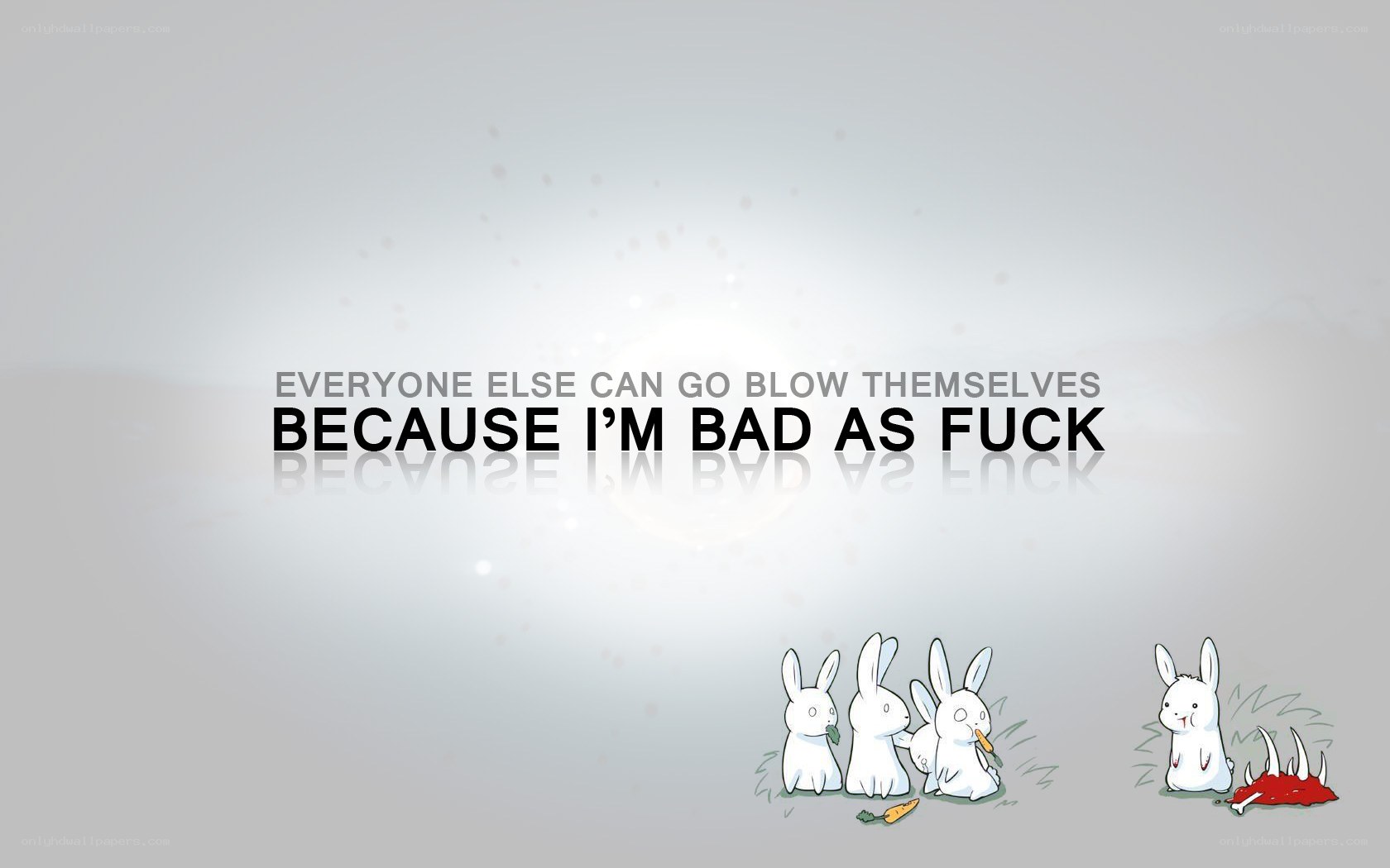 Rabbits with a message