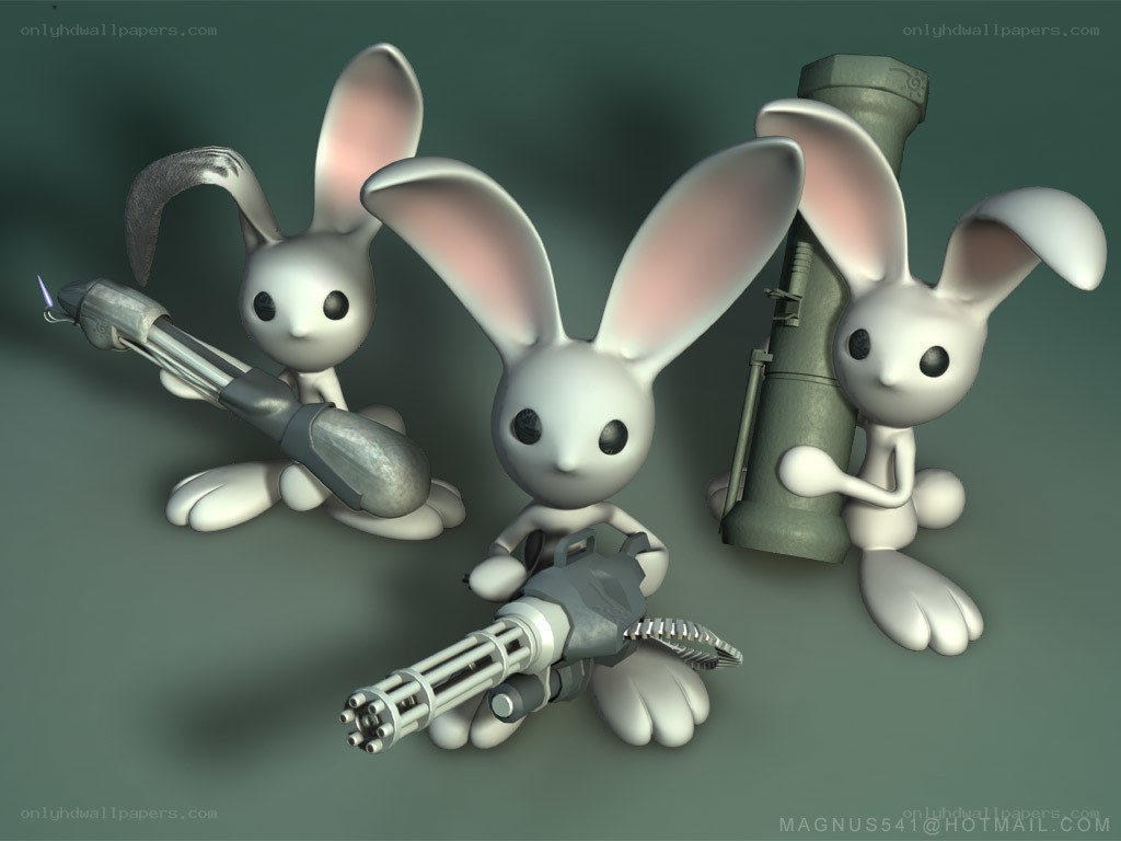 Rabbits with weapons