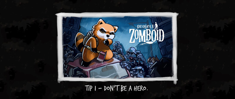 Raccoon Character Fighting Zombies