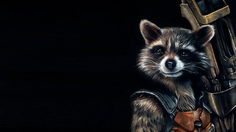 Raccoon Character with Gun