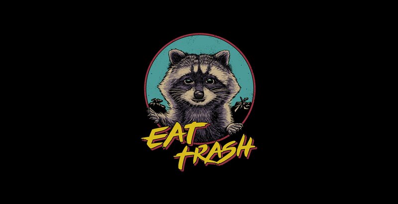 Raccoon in a Circle
