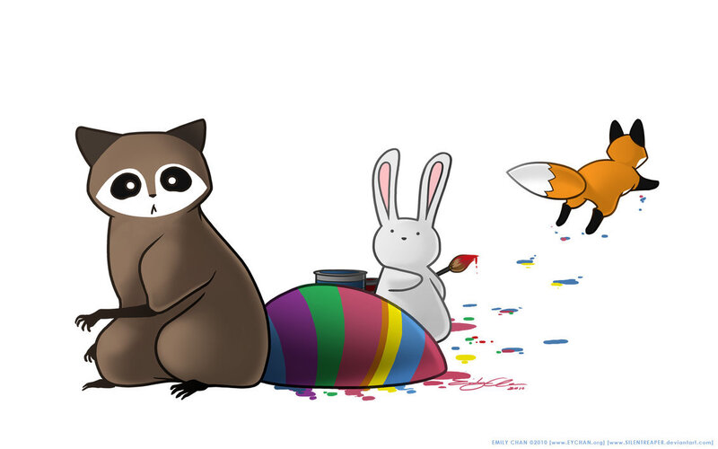 Raccoon Rabbit Fox