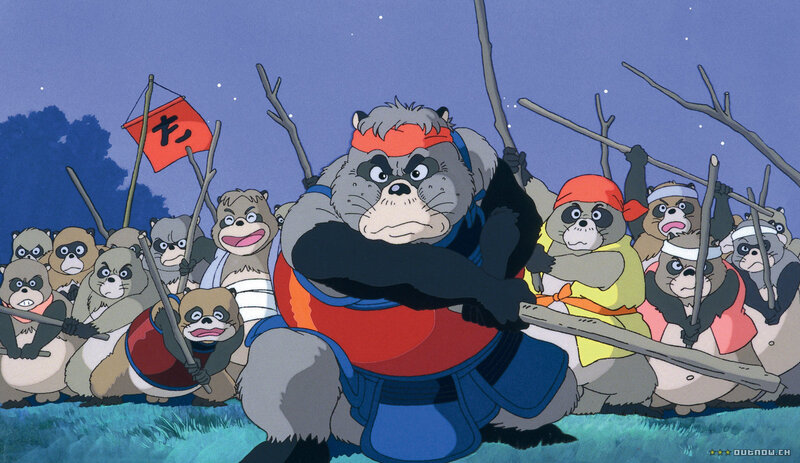 Raccoon warriors in battle