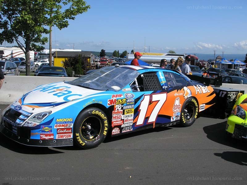Race car at a track