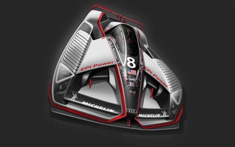 Race Car Cockpit — Black, Dramatic