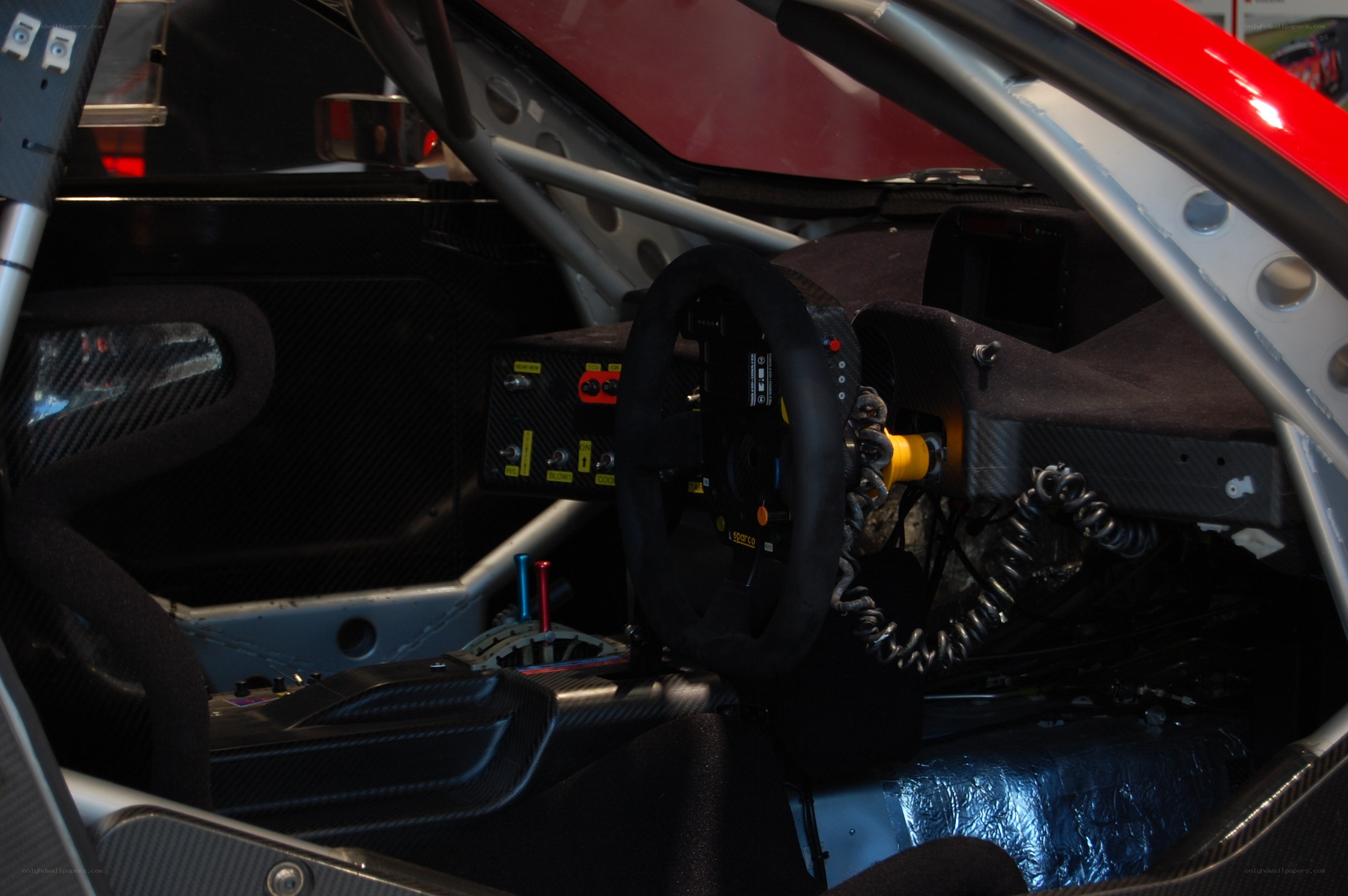 race car cockpit interior