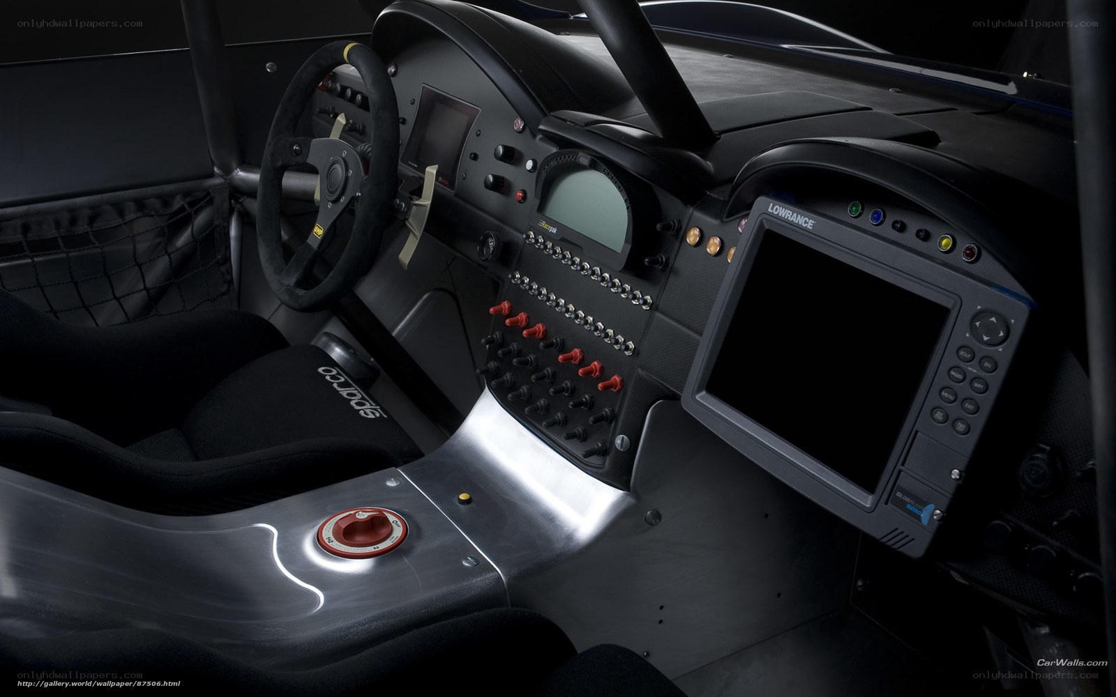 race car cockpit interior