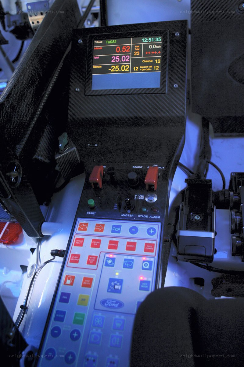 race car control panel