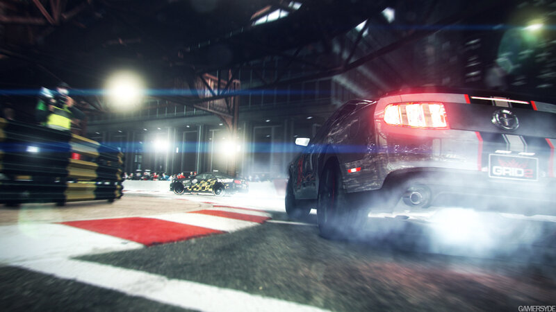 Race Car Drifting — Black, Dramatic