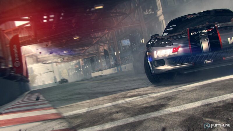 Race Car Drifting — Black, Dynamic