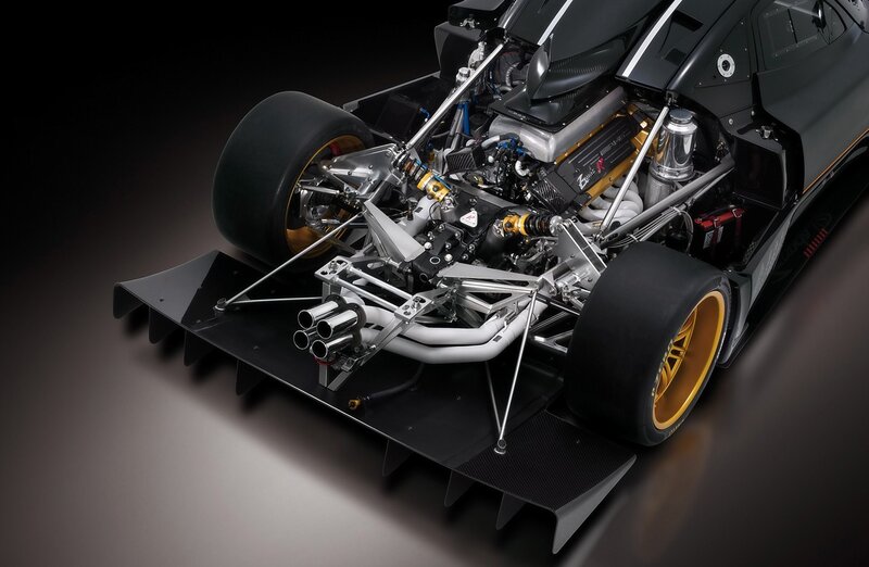 Race Car Engine and Chassis