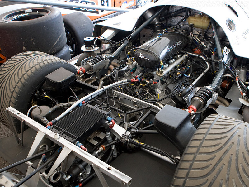 Race Car Engine — Black, Technical
