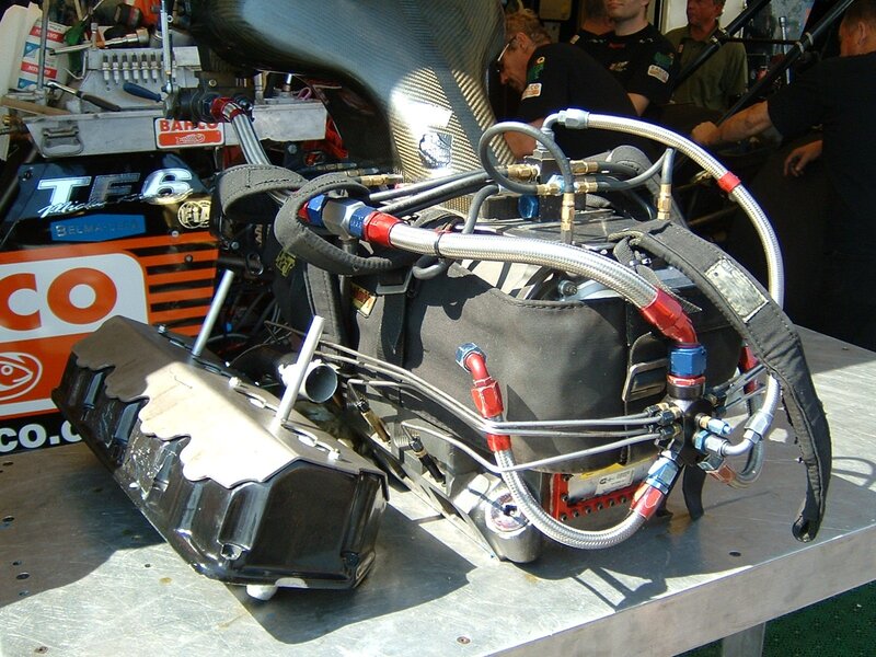 Race car engine components