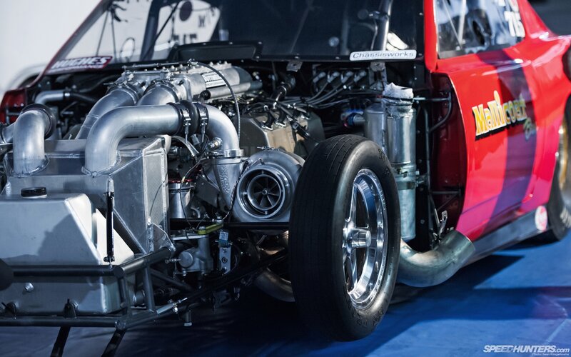 Race Car Engine — Red, Mechanical