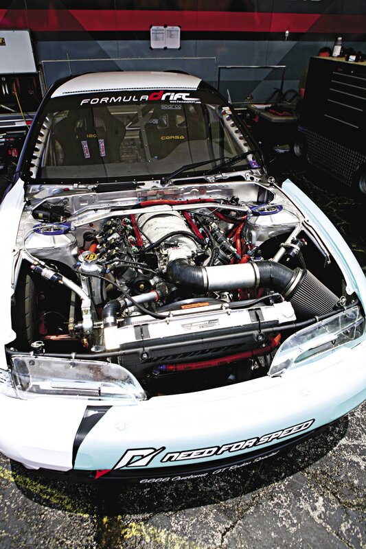Race Car Engine — White, Mechanical