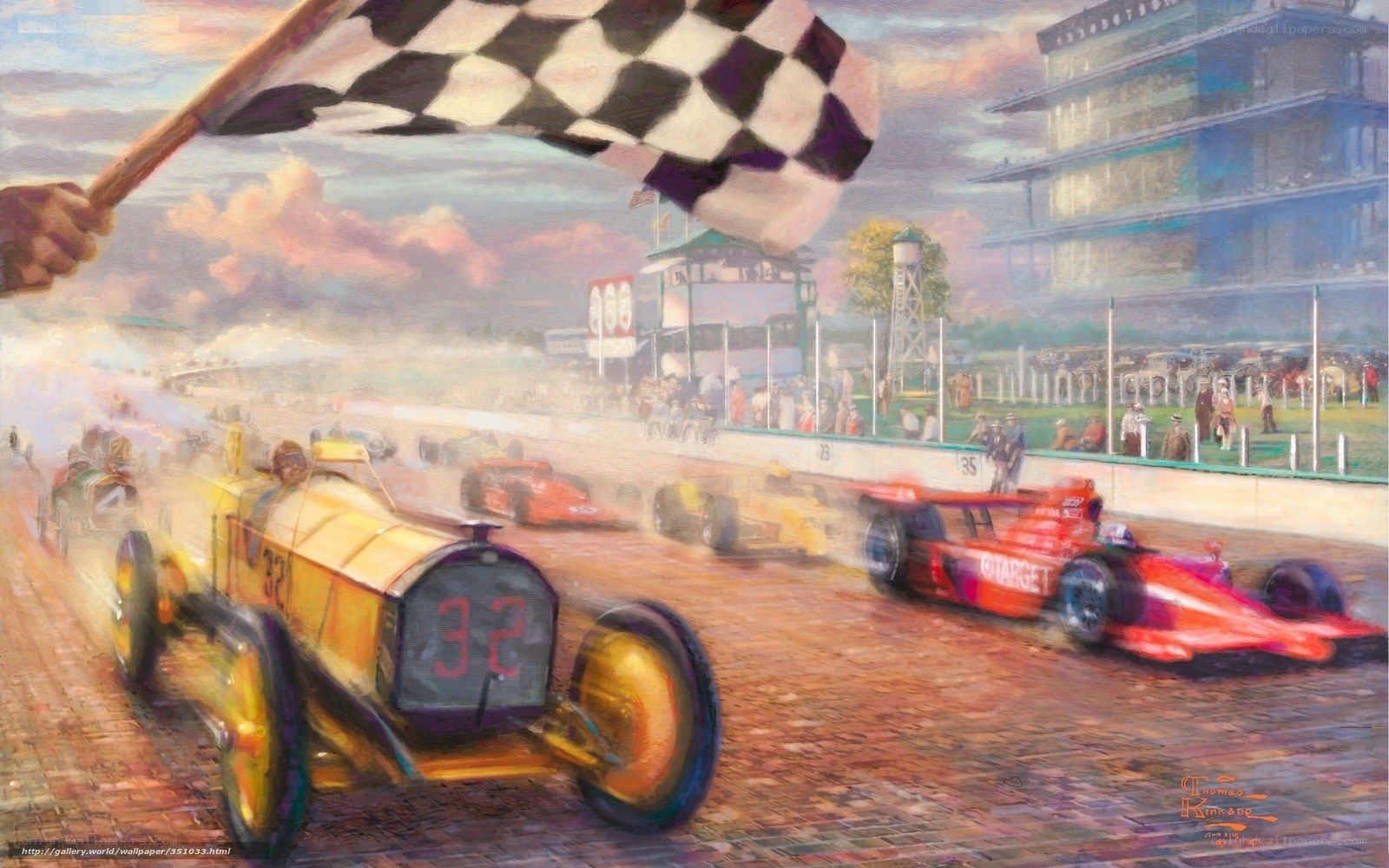 Race Car Finish Line