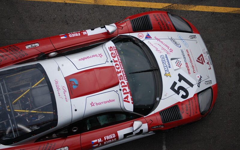 Race car from above