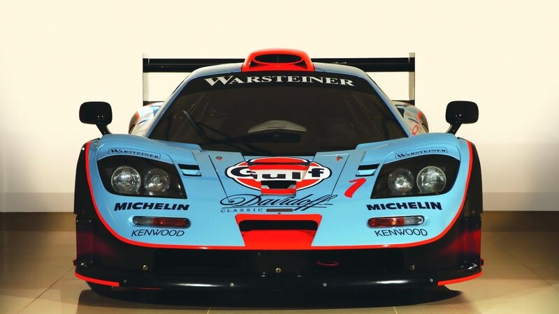 Race Car Front View — Light Blue