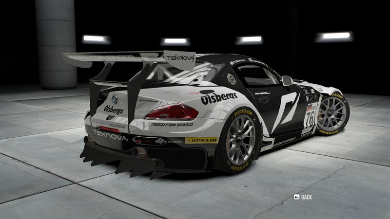 Race Car in Garage — Black