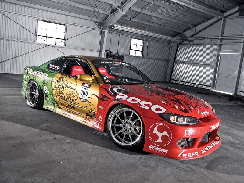Race Car in Garage — Red