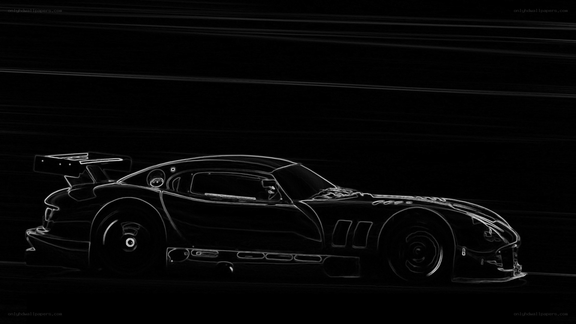 race car in motion