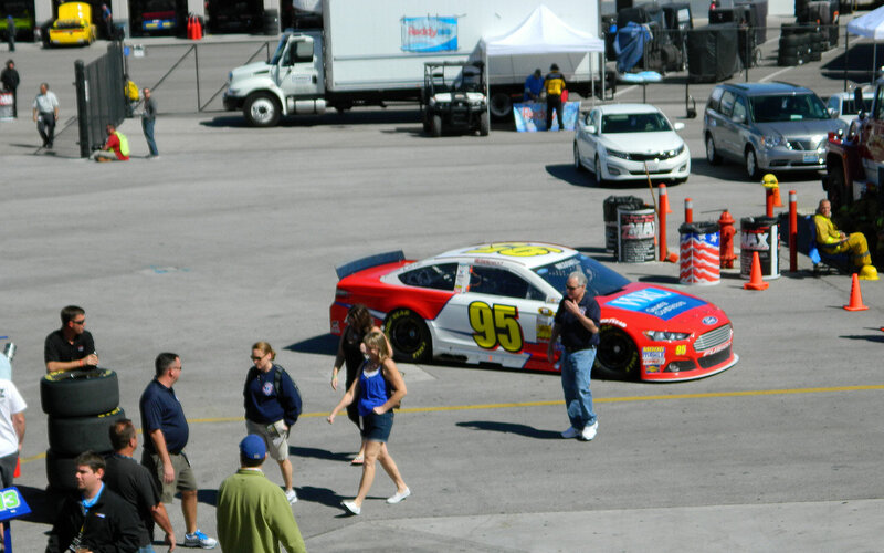 Race Car in Pit Area
