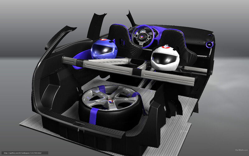 Race Car Interior — Black, Technical, 3d Render